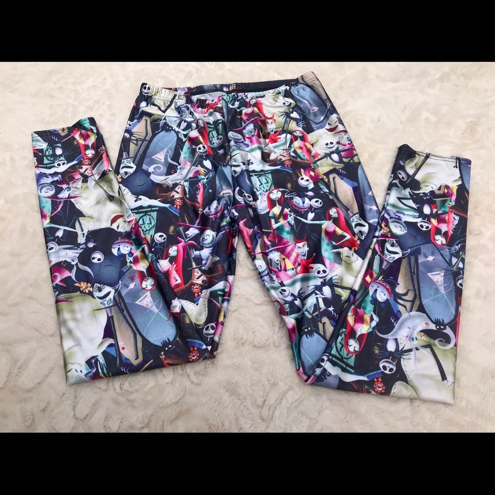 NWT Jack Sally Skellington Silky Leggings - Picture 5 of 5